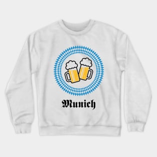 Munich 2 Beer (Bavaria Germany) Crewneck Sweatshirt